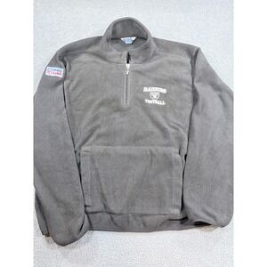 Champion Fleece Pullover Mens XL Black NFL Pro Line Raiders Football‎ 1/4 Zip